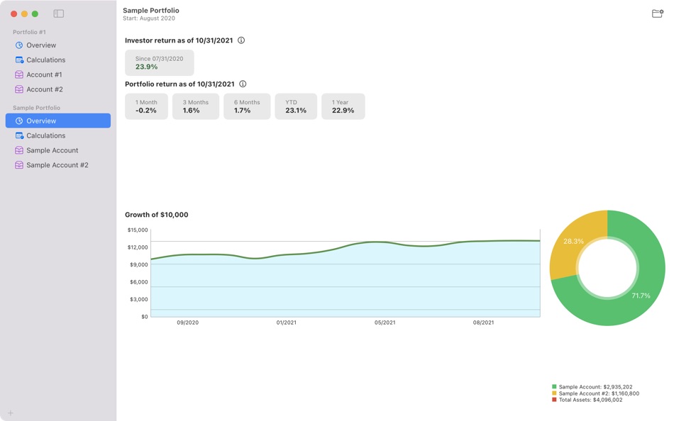 #1. Portfolio Returns (macOS) 由: Jianming Chen