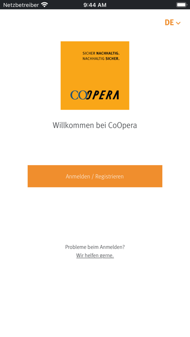 CoOpera Sammelstiftung PUK Screenshot