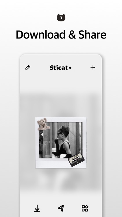 Sticat - Photo+Sticker widget screenshot-4