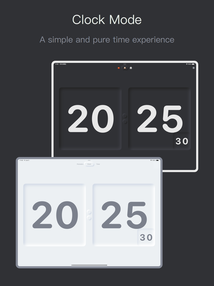 Desktop Clock Pomodoro Timer