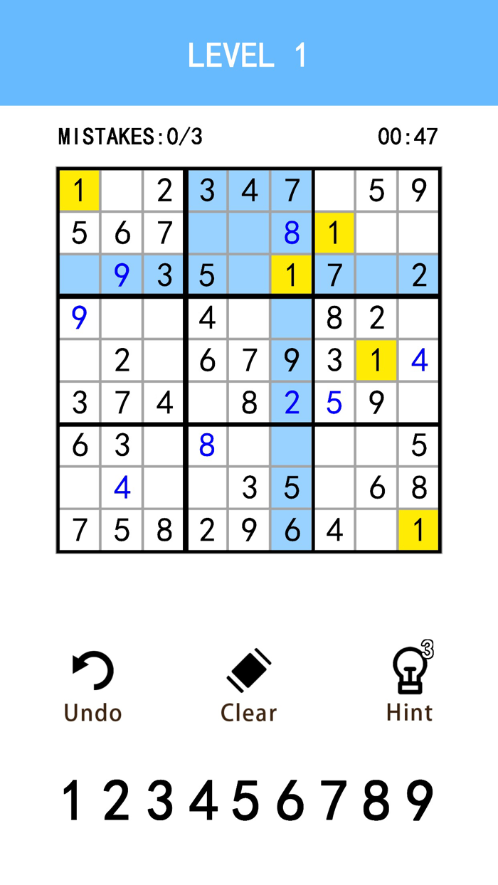Sudoku Pure Version Brain Game