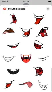 mouth stickers iphone screenshot 3
