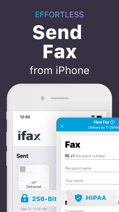 iFax App Send Fax From iPhone Screenshot