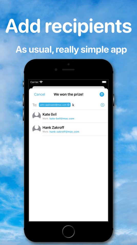 #4. Sender: send-only email (iOS) 由: Serhii Pryimachuk