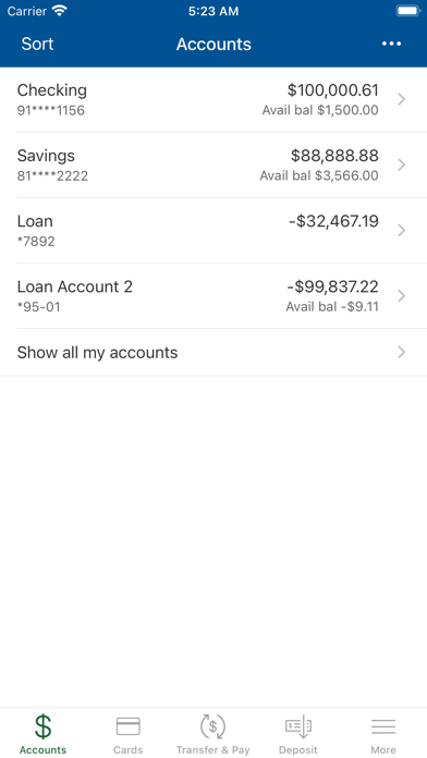 Norway Savings Mobile App Screenshot