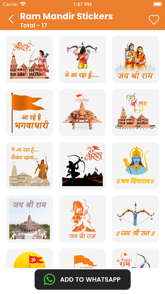 #2. Ram Mandir Stickers (iOS) 由: Dave Deep