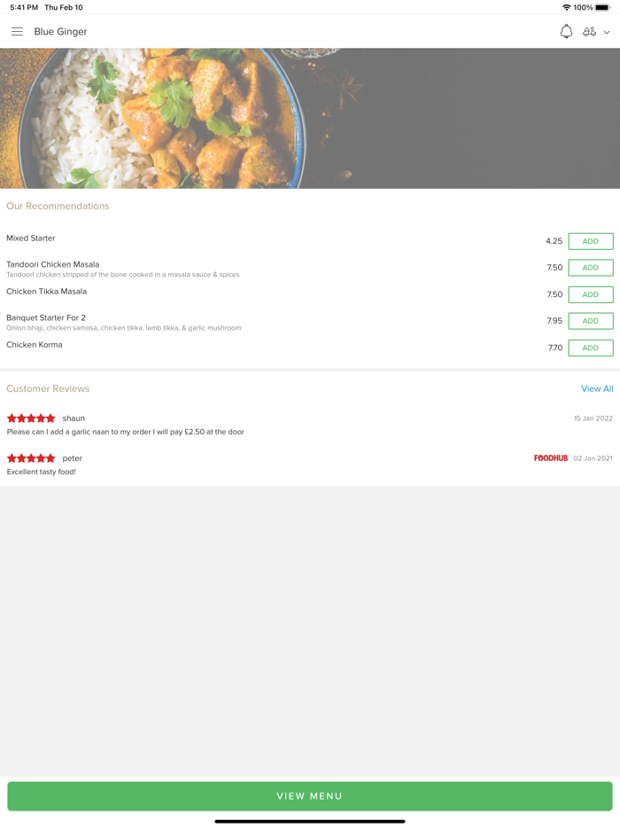 Blue Ginger Middlewich