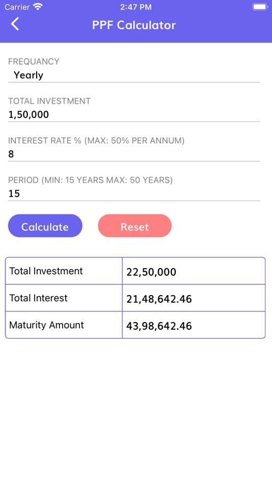 #10. EMI Calculator - Loan Calc (iOS) Bởi: Insta‎nt D‎ig‎ital
