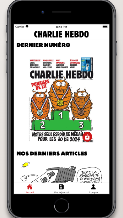 Charlie Hebdo. Screenshot