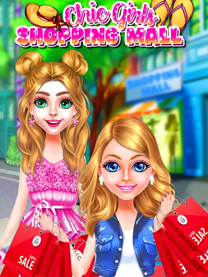 Chic Girls Shopping Mall Day