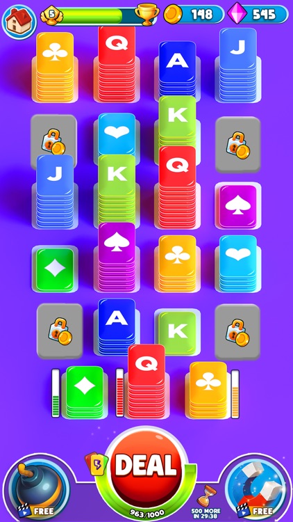 Color Card Shuffle Sort Game screenshot-3