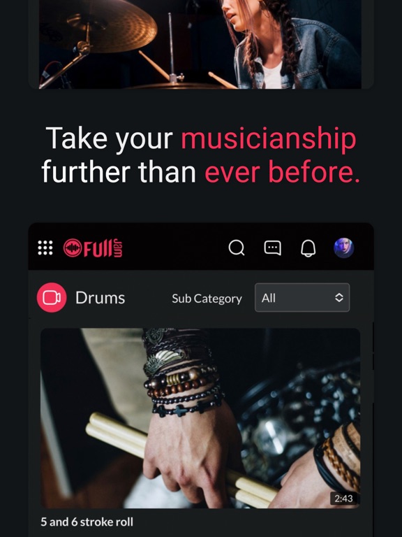 Full Jam Music Hub iPad screenshot 8 - Music app