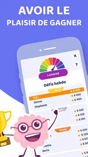 Capture d'écran de Brain Blitz Trivia－Duel Quiz sur iPhone 7