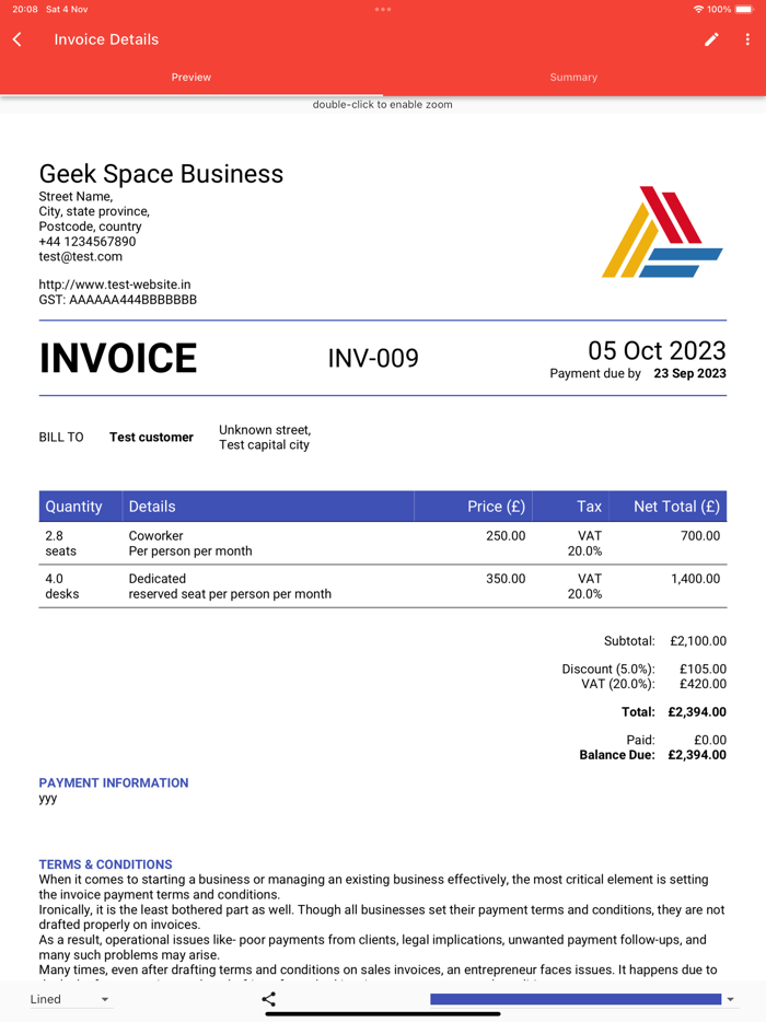 Easy Invoice and Estimate Maker