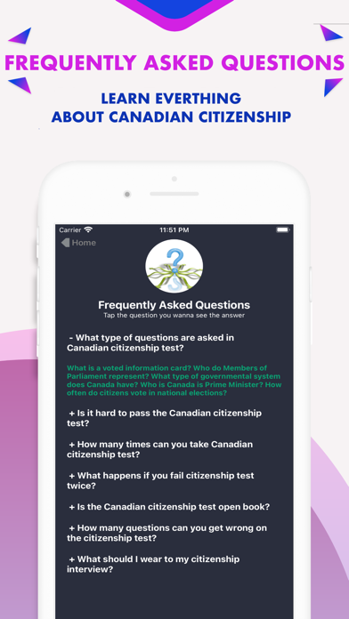 Canadian Citizenship Exam 2023 Screenshot