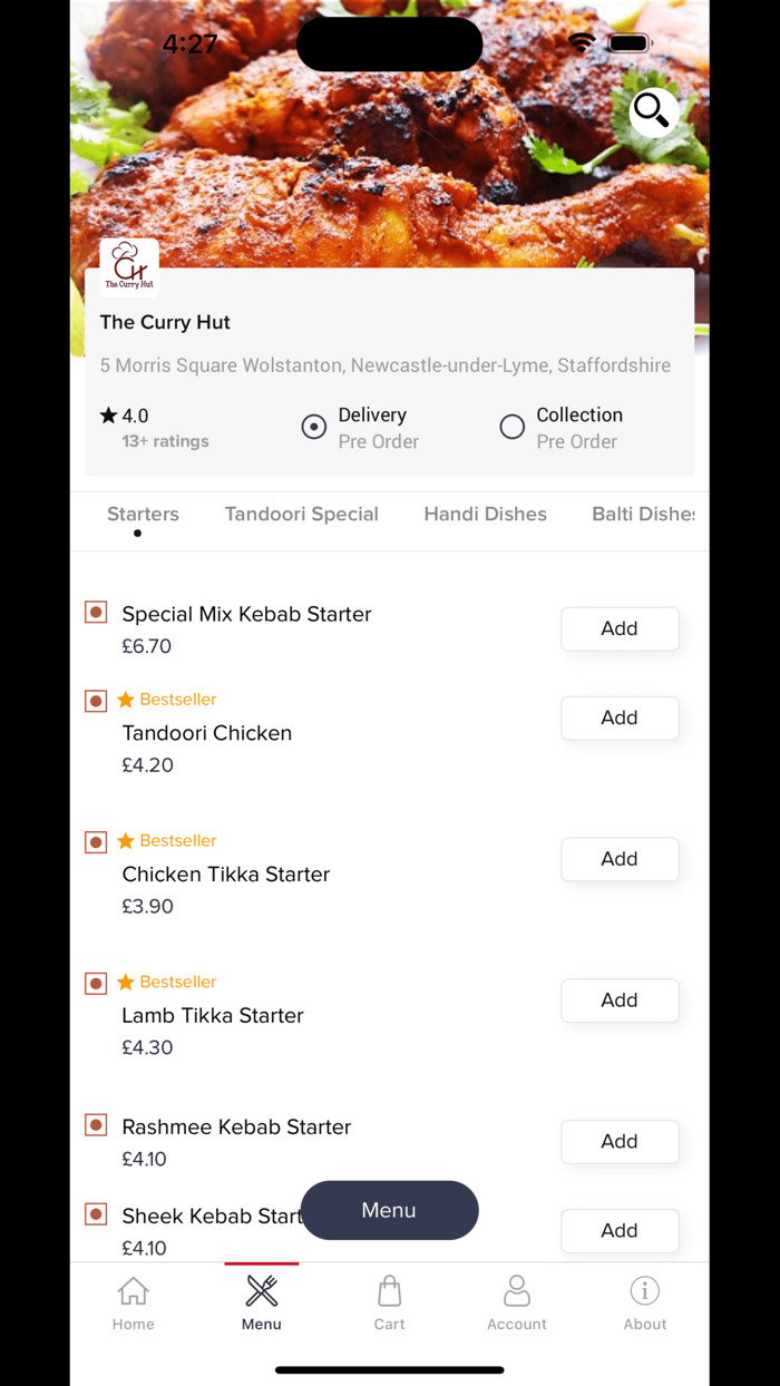 The Curry Hut-Order Online