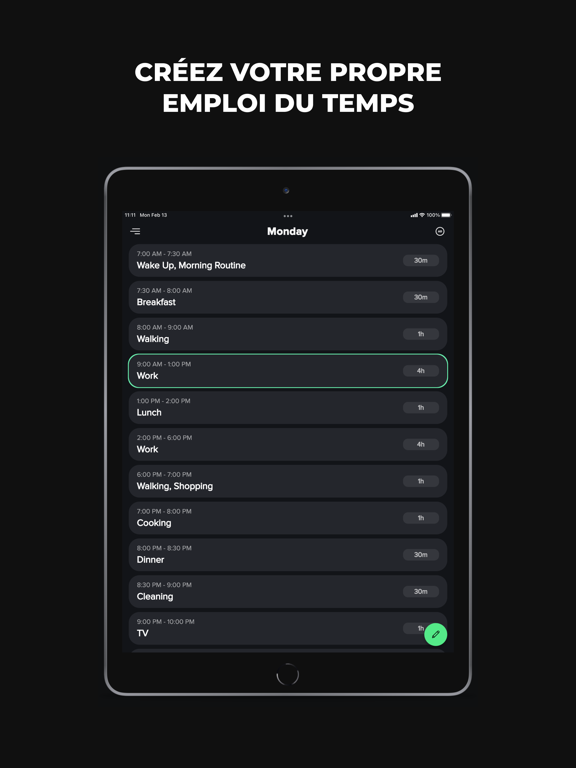 Screenshot #4 pour Planification Quotidienne