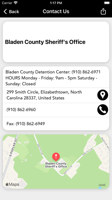 Bladen County Sheriff NC Screenshot