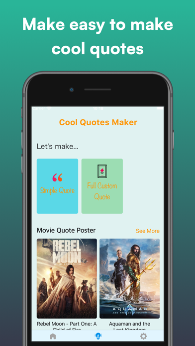 Screenshot #2 pour MegafLic: Movies Quotes