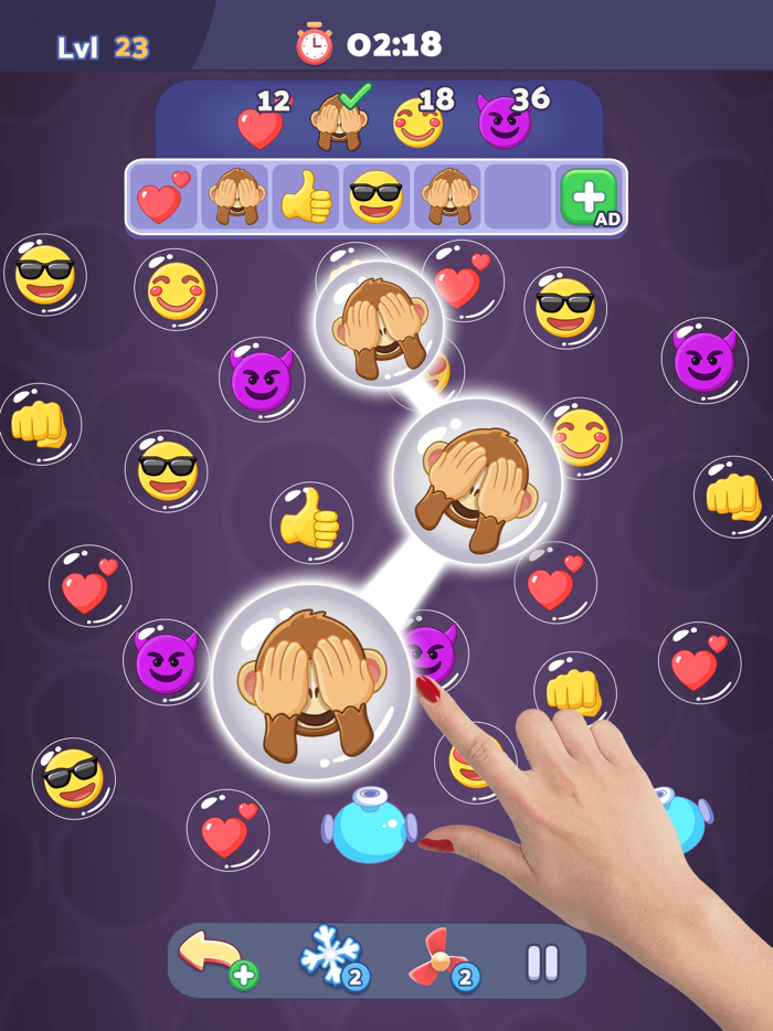 Emoji Bubble Match3