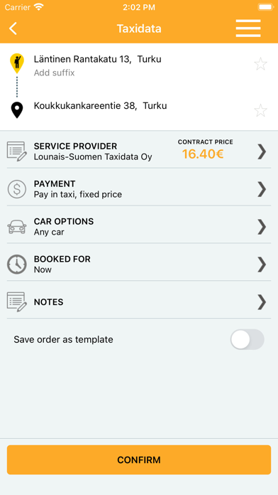 Taxidata Screenshot