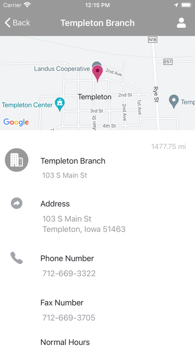 Templeton Savings Bank Mobile Screenshot