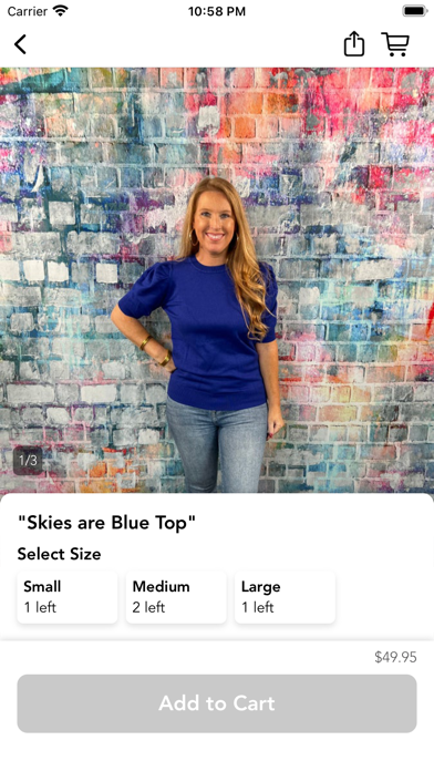 Miss Priss Boutique Screenshot