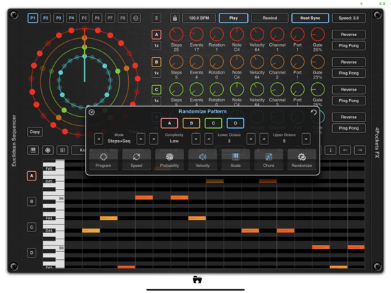 Screenshot #5 pour Euclidean AUv3 Sequencer