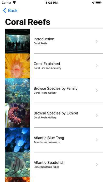 Florida Aquarium Guide Screenshot