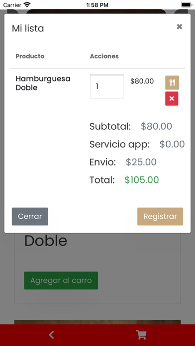 Order Food Screenshot