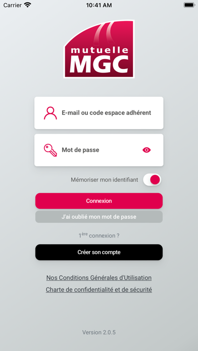 Mutuelle MGC – Espace Adhérent Screenshot
