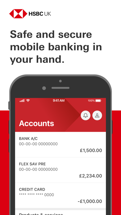 HSBC UK Mobile Banking Screenshot