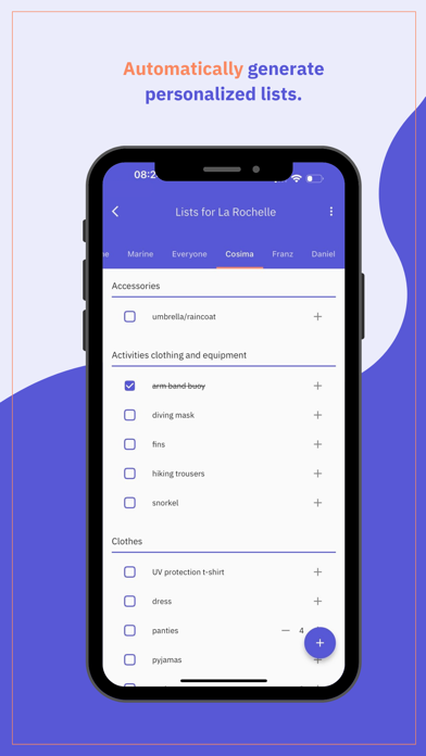 Liszt : travel organiser Screenshot