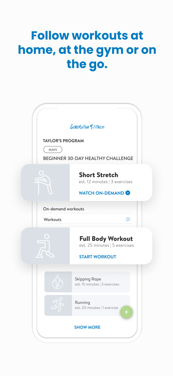 Generation 3 Fitness Online