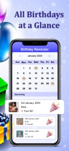 Birthday Video & Reminder screenshot #2 for iPhone