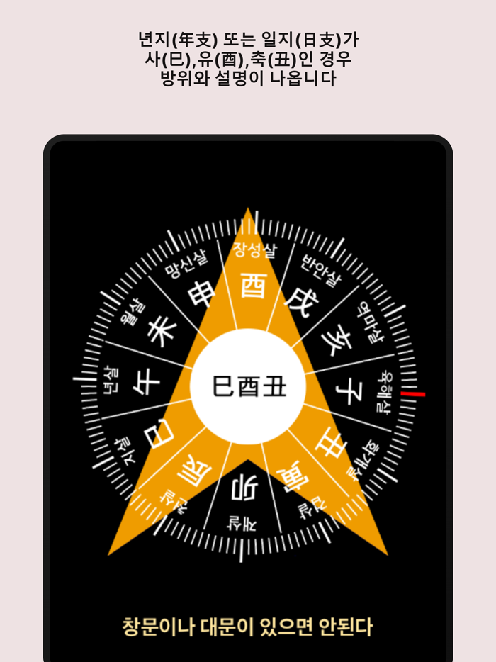 신살방위 나침반