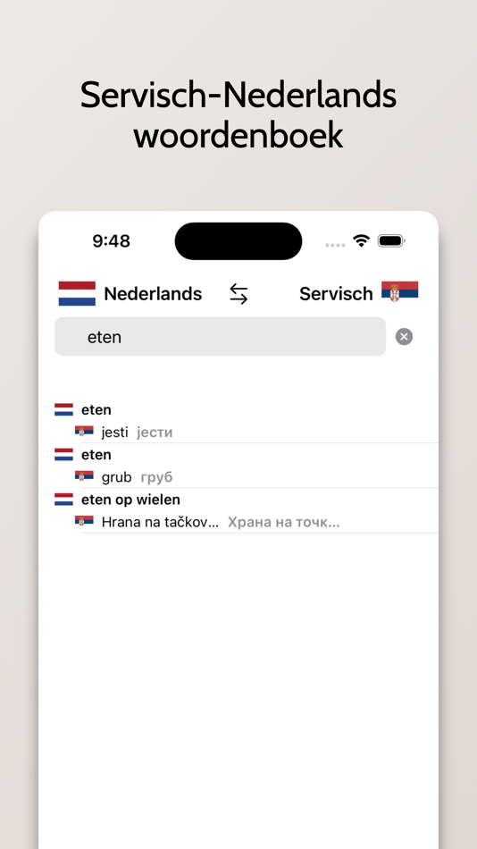 #1. Servisch-Nederlands (iOS) Podle: FB PUBLISHING LLC