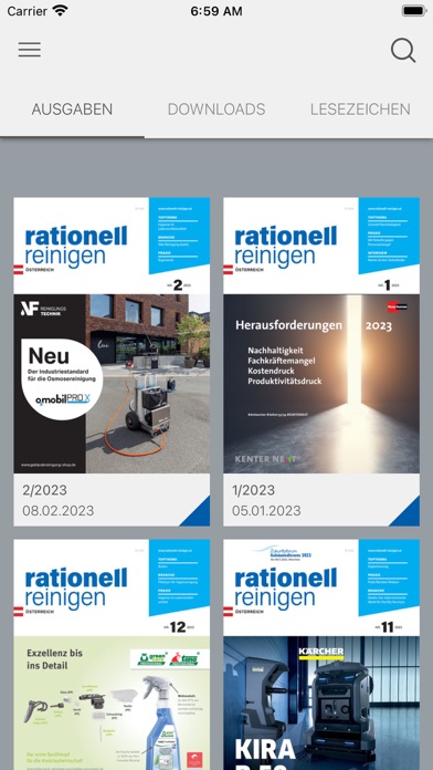 rationell reinigen Österreich Screenshot