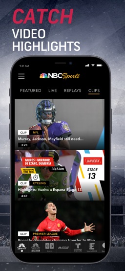 NBC Sports app screenshot