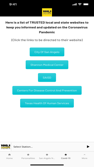 KCLL-FM Screenshot