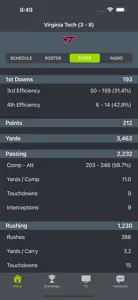 Virginia Tech Football screenshot #3 for iPhone