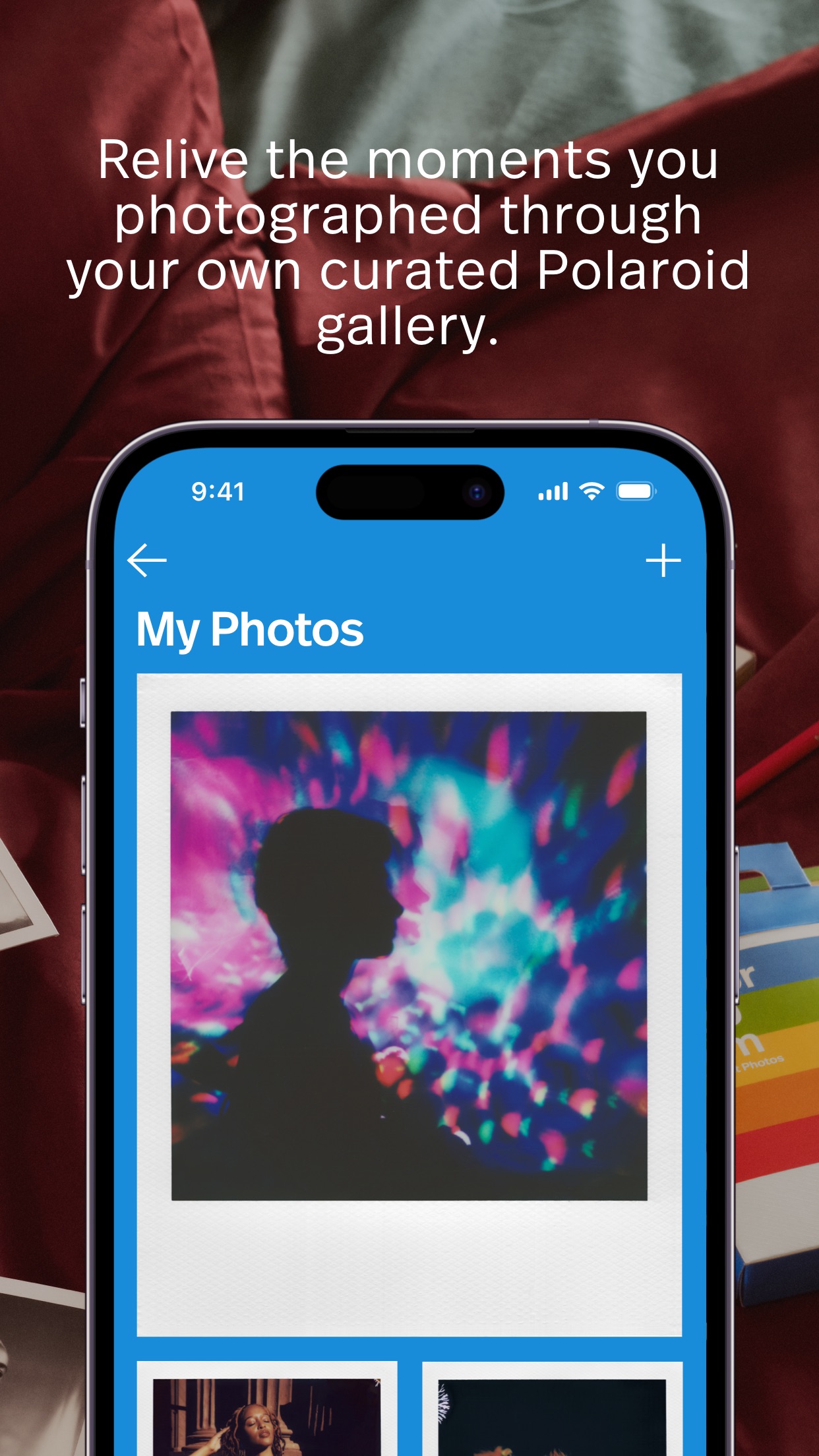 Screenshot do app Polaroid