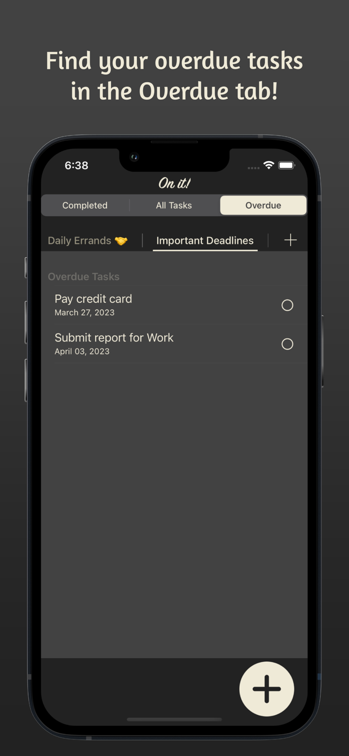 On it - Task Scheduling