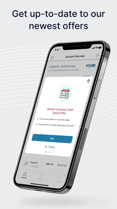WCC MyAccount Screenshot