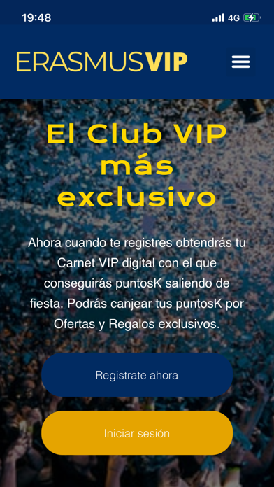 Erasmus VIP Screenshot