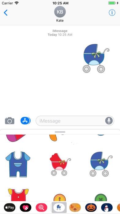 Screenshot #3 pour Baby Items - Stickers & emoji
