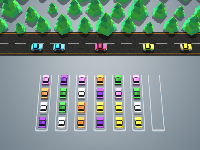 Car Sort Puzzle 3D
