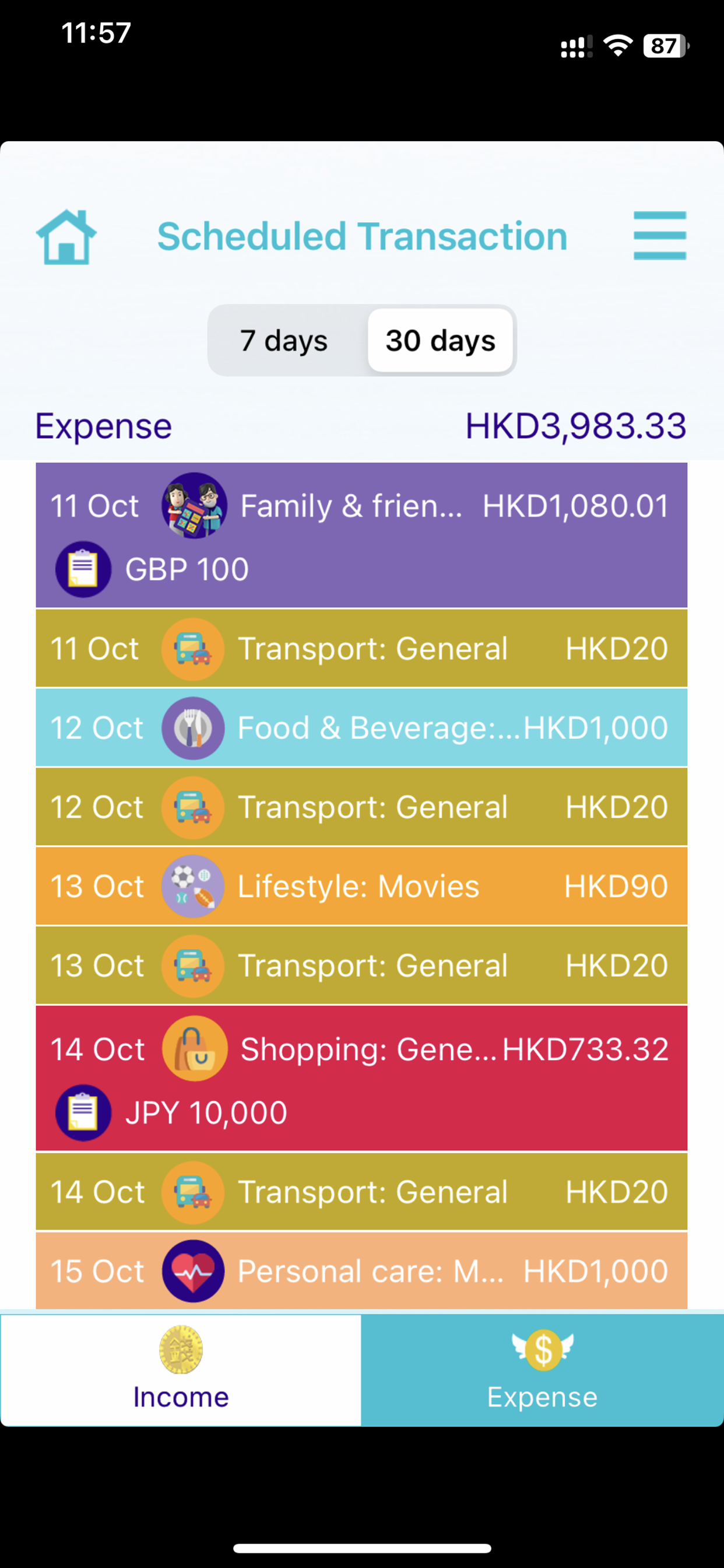 Money Tracker-The Chin Family