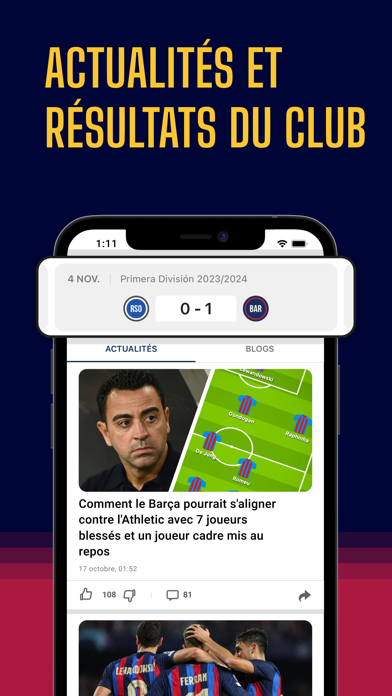 Screenshot #2 pour Blaugrana Live: Appli football