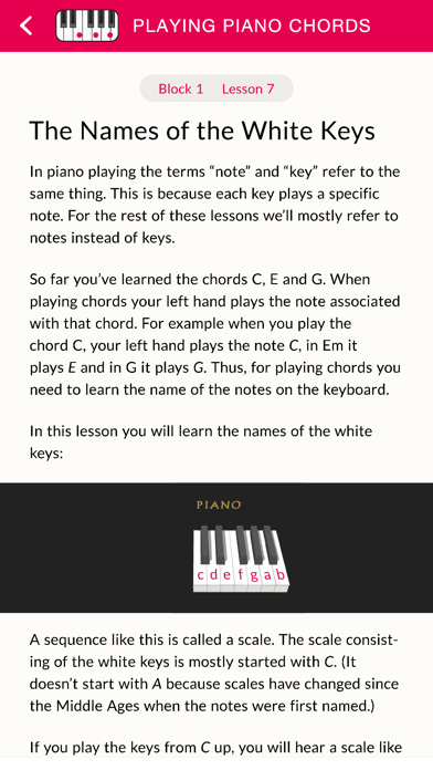 Playing Piano Chords Screenshot
